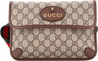 Gucci Neo Vintage Flap GG Coated Canvas belt bag - Marrone