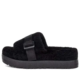 UGG (WMNS) UGG Fluffita Thick Sole Black Slippers 1113475-BLK