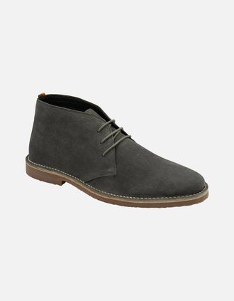 Frank Wright Mens Edwin Mens Desert Boots - Grey - Size: 10