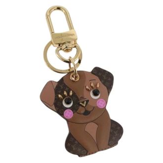Louis Vuitton Pre-owned Accessories, female, Brown, Size: ONE SIZE Pre-owned Canvas Key Holder