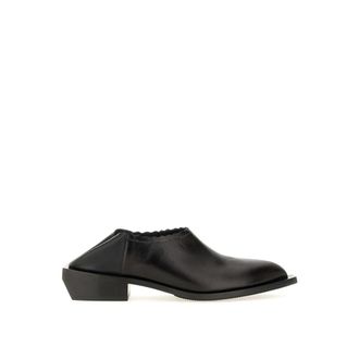 Moschino Zwarte Slip-On Camperos Schoenen - Dames - Muiltjes - Zwart - 36 EU - Leer - Schoenen