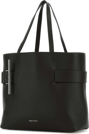 Alexander McQueen Womens Sling Shopper Tote Black Calf