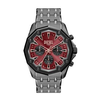 Diesel Stinger Horloge - Heren - Accessoires - Grijs - Maat: ONE Size