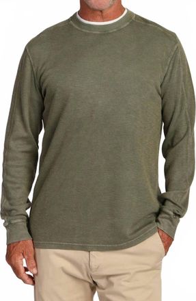 True Grit Heritage Crew Sweater In Agave Green