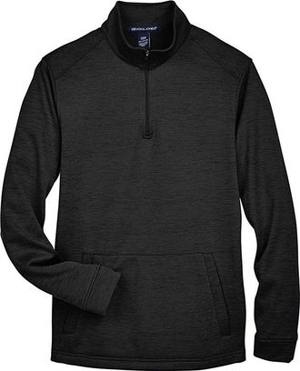 Devon & Jones Newbury Mlange Fleece Quarter-Zip Pullover
