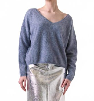 Brodie Brushed Rosa Reversible Cashmere Jumper In Feather