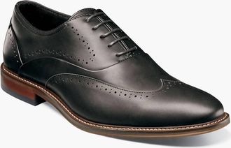 Stacy Adams Macarthur Wingtip Oxford Shoe In Black