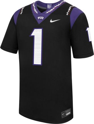 Nike TCU Nike Mens College Untouchable Game Jersey in Black | P31811J516TCUN-BLK