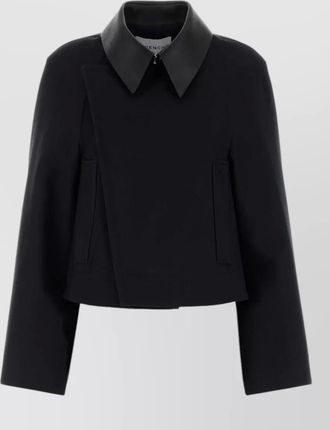 Givenchy cropped single breasted coat