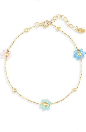 Argento Vivo Agate Cluster Station Chain Bracelet in Gold/jade at Nordstrom Rack
