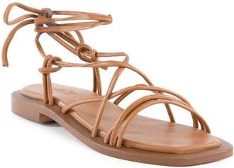 Seychelles Lilac Two Ankle Wrap Sandal in Tan at Nordstrom, Size 6.5