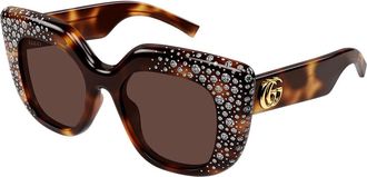 Gucci GG2030S 006 Womens Sunglasses Tortoiseshell Size 50 - Free RX Lenses - Free RX Lenses