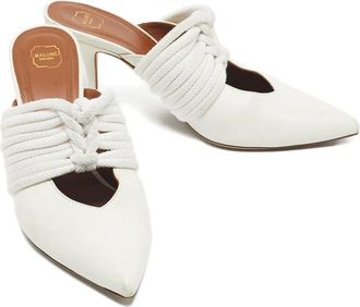 Malone Souliers Mules in pelle - Bianco