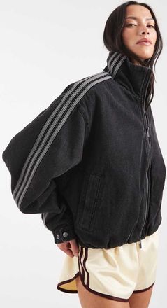 adidas Originals Firebird - Giacca in denim nero autentico