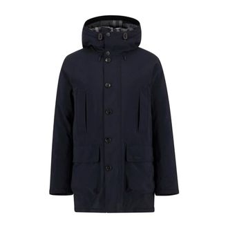Barbour Single-Breasted Coats, male, Blue, Size: XL Beaufort Parka