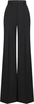 Sportmax Pantaloni ampi a vita alta - Nero