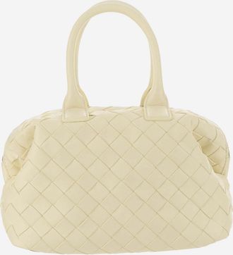 Bottega Veneta Womens Mini Bauletto Bag Yellow Leather Handbags Hand