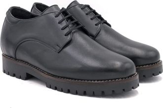 Masaltos Elevator Shoes with Invisible Insole, Height Increasing Shoes for Men. Be Taller 2.75 inches / 7 cm. Model Tormo Black 40