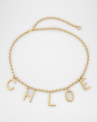 Chlo&eacute; Logo Letters Belt