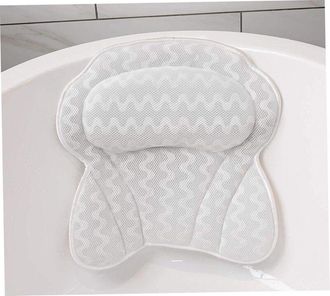 OEM Almohada Ergon&oacute;mica Para Ba&ntilde;era Luxury Escape Chevron Grey Para Cuello, Cabeza Y Hombros