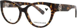 Longchamp Ladies Tortoise Cat Eye Eyeglass Frames Longchamp-Lo2728-242-53