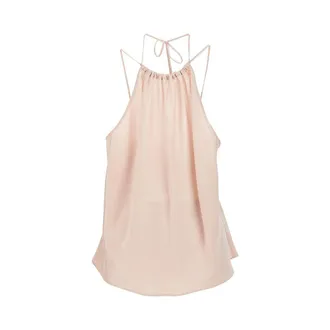 Pinko Satin halter neck top Woman 40