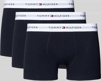Tommy Hilfiger Trunks aus Baumwoll-Mix im 3er-Pack in Marine, Gr&ouml;&szlig;e XXL