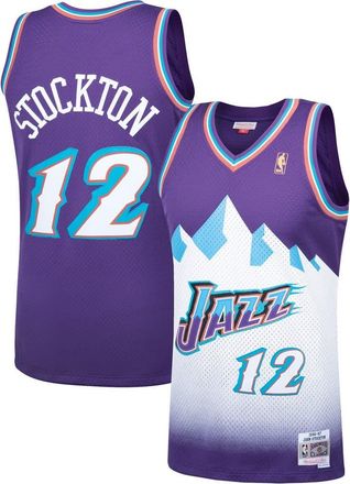Mitchell & Ness Mens Mitchell & Ness John Stockton Purple Utah Jazz Hardwood Classics Swingman Jersey at Nordstrom, Size Medium