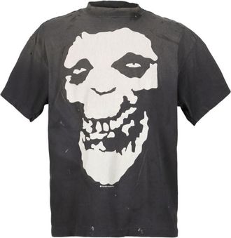 Saint Mxxxxxx Black Printed T-Shirt