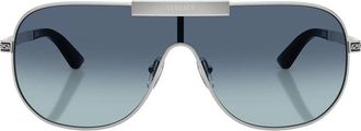 Versace VE2293100019 Shield Full Rim Sunglasses - Silver