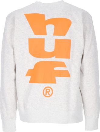 HUF Megablast Crewneck Sweatshirt - Heren - Sweatshirts - Wit - XL - Katoen - Hoodies & sweatvesten
