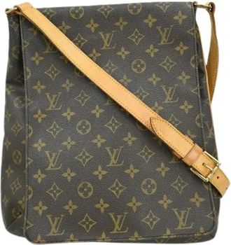 Louis Vuitton Pre-owned Cross Body Bags, female, Brown, Size: ONE SIZE Pre-owned Canvas Cross Body Bag
