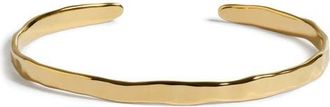Monica Vinader Siren Muse Slim Cuff Bracelet in 18K Gold Vermeil at Nordstrom, Size Medium