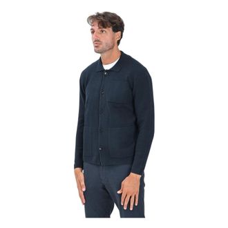 Selected Blauwe Cardigan voor Mannen - Heren - Truien - Blauw - Maat: M Katoen