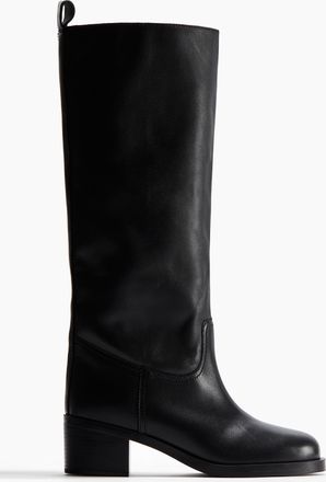 H&M Kniehohe Stiefel - Schwarz