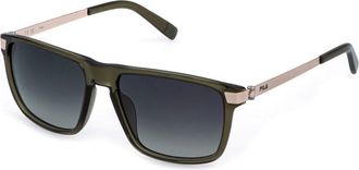 Fila SFIB11 9HFP Mens Sunglasses Green Size 58