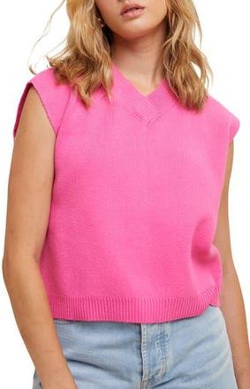 Wishlist V-Neck Sweater Tank in Punch at Nordstrom Rack, Size Medium