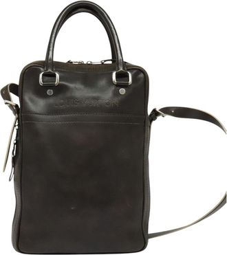 Louis Vuitton Bequia Brown Leather Handbag (Pre-Owned)