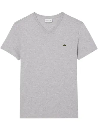 Lacoste cotton jersey Grey T-shirt - men - Pima Cotton - S