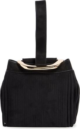 Dolce Vita Fringe Trim Mini Bucket Bag in Black at Nordstrom Rack