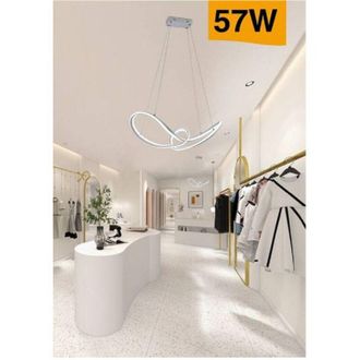 Trade Shop Trade Shop Traesio - Trade Shop - Led Steel Equipo Modern En Fiocco 57w Luce 4000k 6500k 3000k A59b