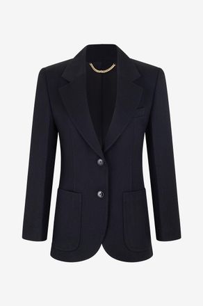 Victoria Beckham Blazer aus Wollmix Patch Pocket