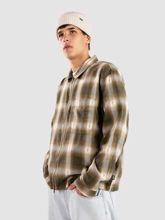 Vans Larkspur Zip Plaid Flannel Camisa verde
