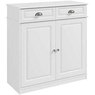 SoBuy SoBuy Shoe Cabinet with 2 Drawers White 80x35x82,2cm Modern FSB104-W
