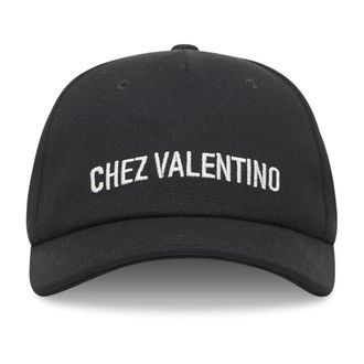 Valentino Garavani Baseballpet - Heren - Petten - Zwart - 59 CM - Katoen - Accessoires