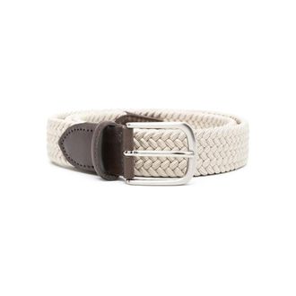 Eraldo Leather-trim Interwoven Belt