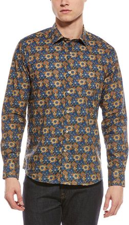 Scott Barber Canclini Bold Floral Print Shirt