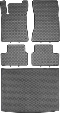 OEM Juego De Alfombrillas De Goma Para Coche Y Alfombrilla Para Maletero Para Mercedes Gla Ii Crossover (a Partir De Diciembre De 2019)