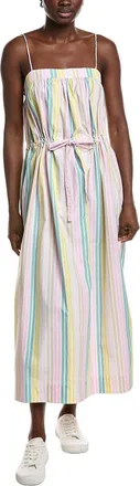 Ganni Stripe Maxi Strap Dress