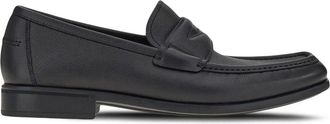 Ferragamo chunky leather penny loafers - men - Calf Leather/Rubber/Leather - 7.5EE - Black